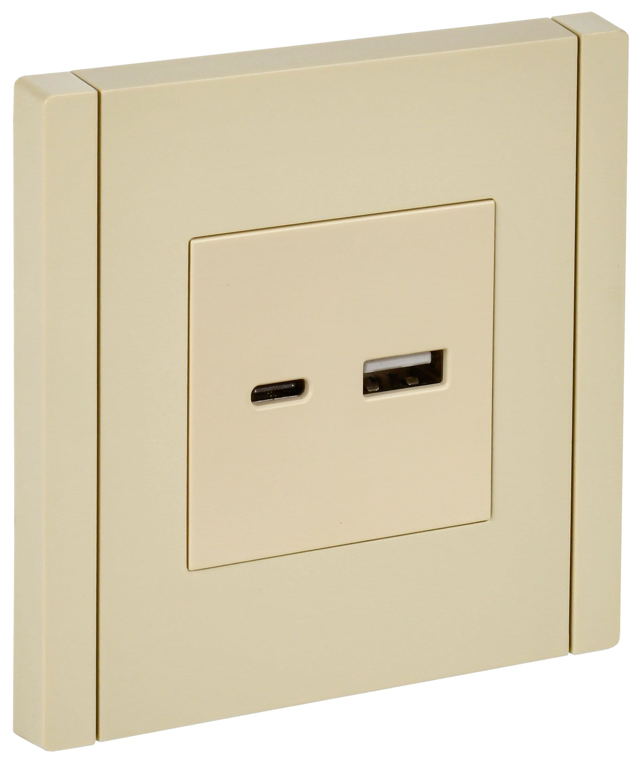 IEK FORTE&PIANO Ваниль Розетка USB A+C 18Вт FP451 — миниатюра 1