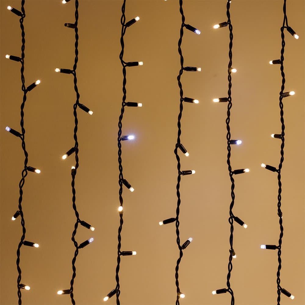 Arlight Светодиодная гирлянда ARD-CURTAIN-PRO-2000x3000-BLACK-760LED-FLASH WARM/WHITE (230V, 70W) (Ardecoled, IP65) 026059 — миниатюра 2