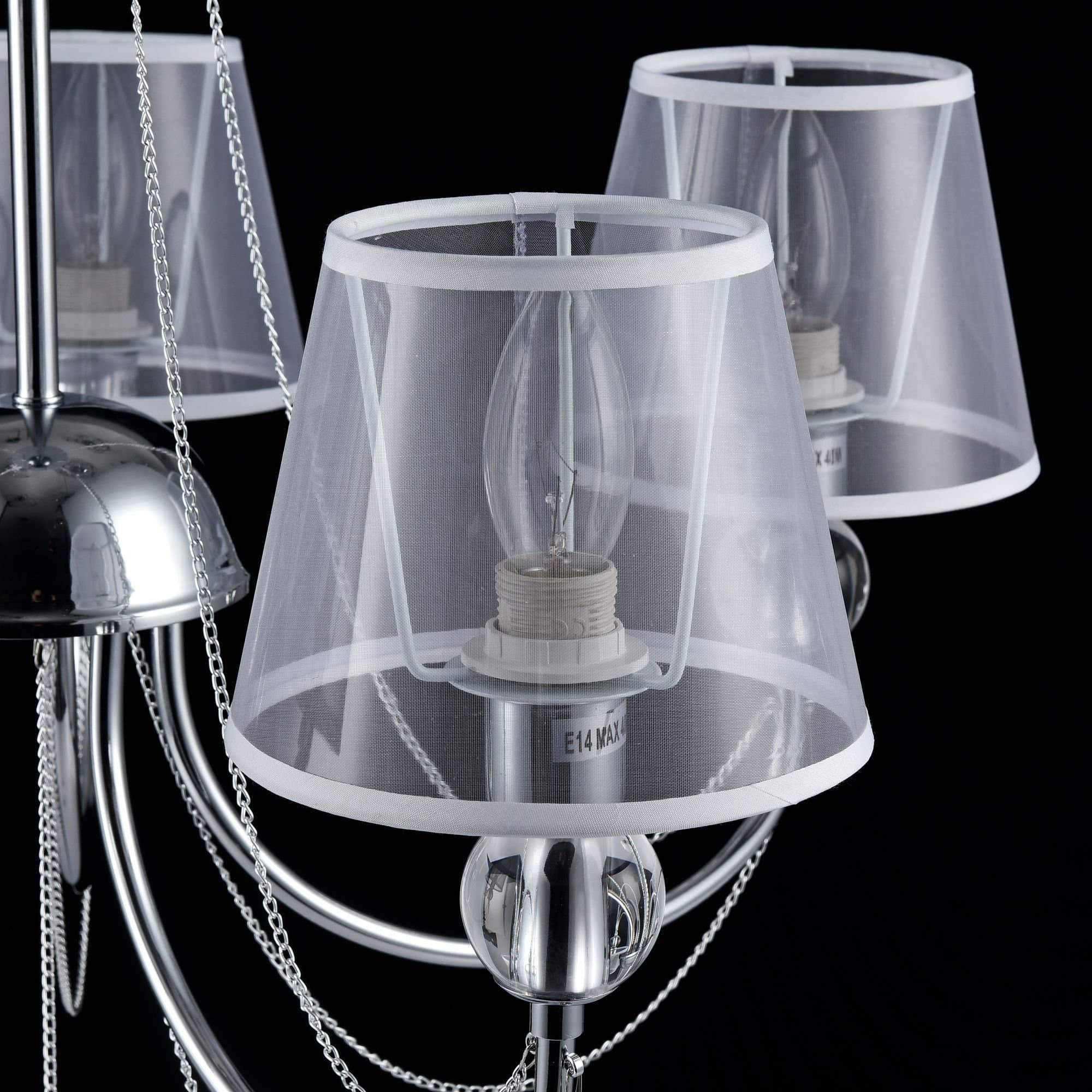 Freya Modern Beverly Хром Люстра E14 40W FR5661-PL-05-CH — миниатюра 5