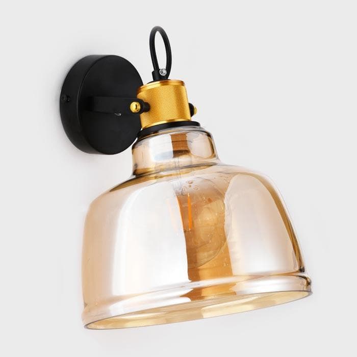 Ambrella Настенный светильник TR3521 SB/TI бронза/янтарь E27 max 40W 220*280*320 — миниатюра 2