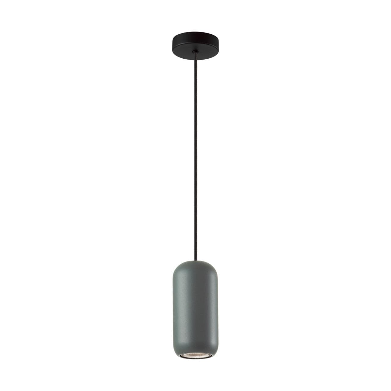 Odeon Light 5060/1E PENDANT ODL24 313 темн.зеленый/черный/металл Подвес GU10 LED 4W COCOON