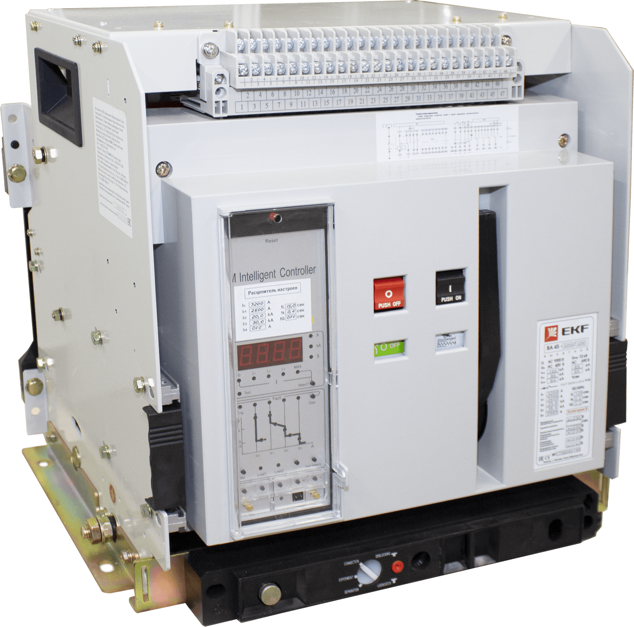 EKF PROxima Выключатель автоматический ВА-45 2000/800А 3P+N 50кА выкатной