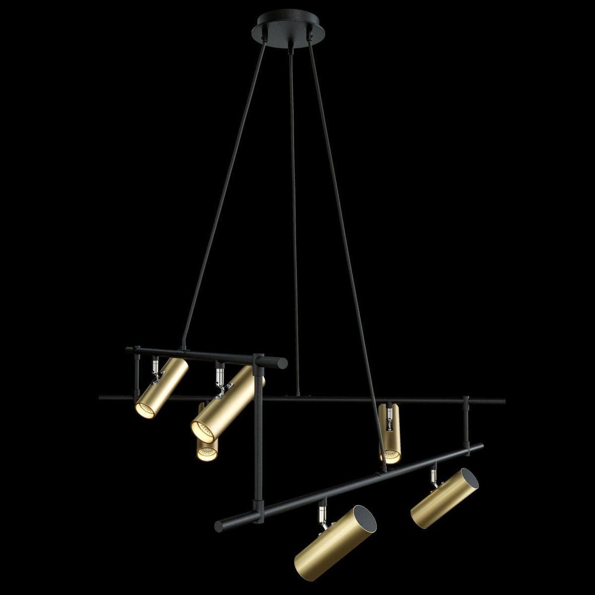 Maytoni Technical Черный с Золотом Светильник подвесной MOD128PL-06GB — миниатюра 10