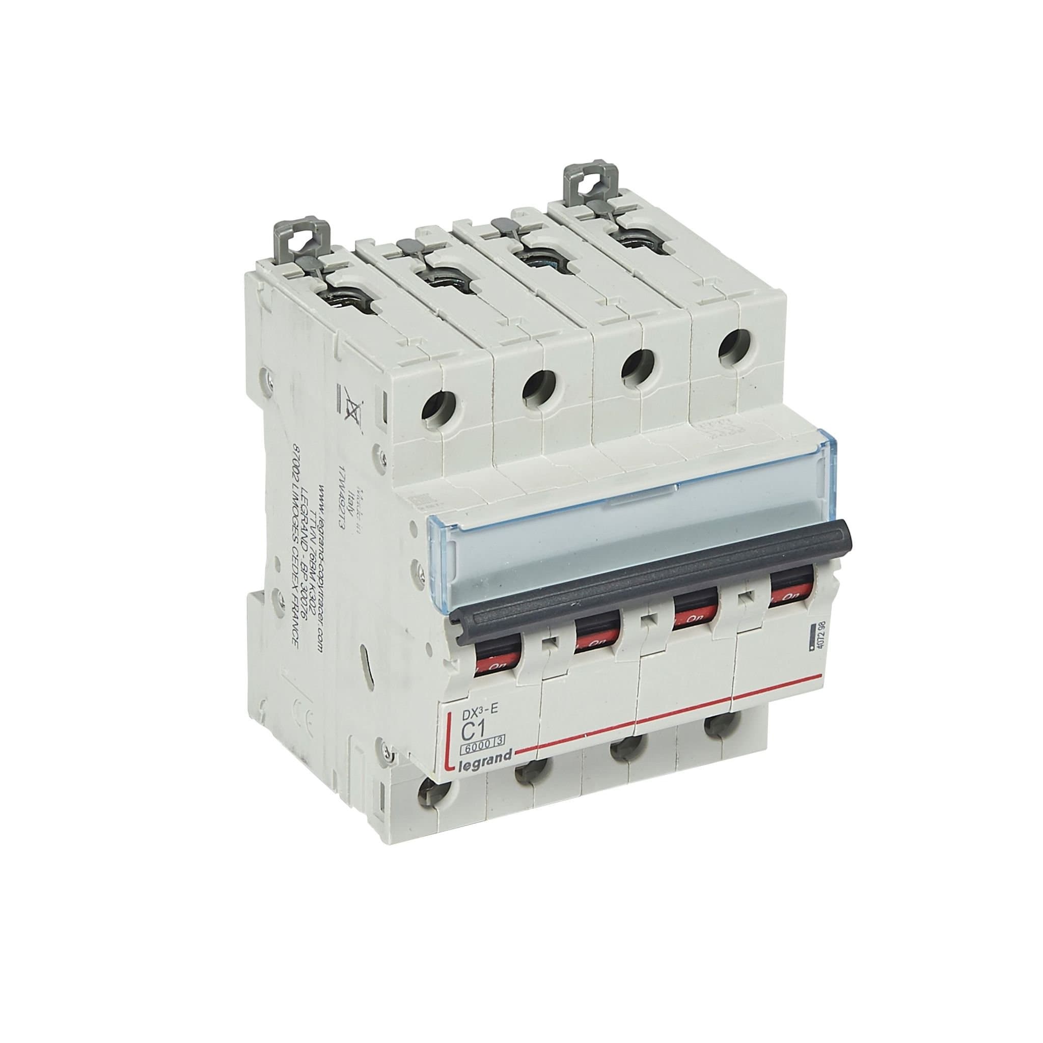 Legrand DX3-E Автоматический выключатель 4P 1А (С) 6000/6kA 407298 — миниатюра 6
