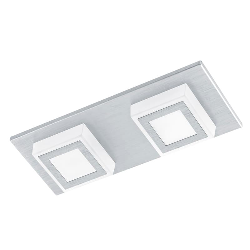 Eglo Светильник LED настенно-потолочный MASIANO, 2х3,3W (LED), 250х100, алюминий матовый/пластик, матовый 94506
