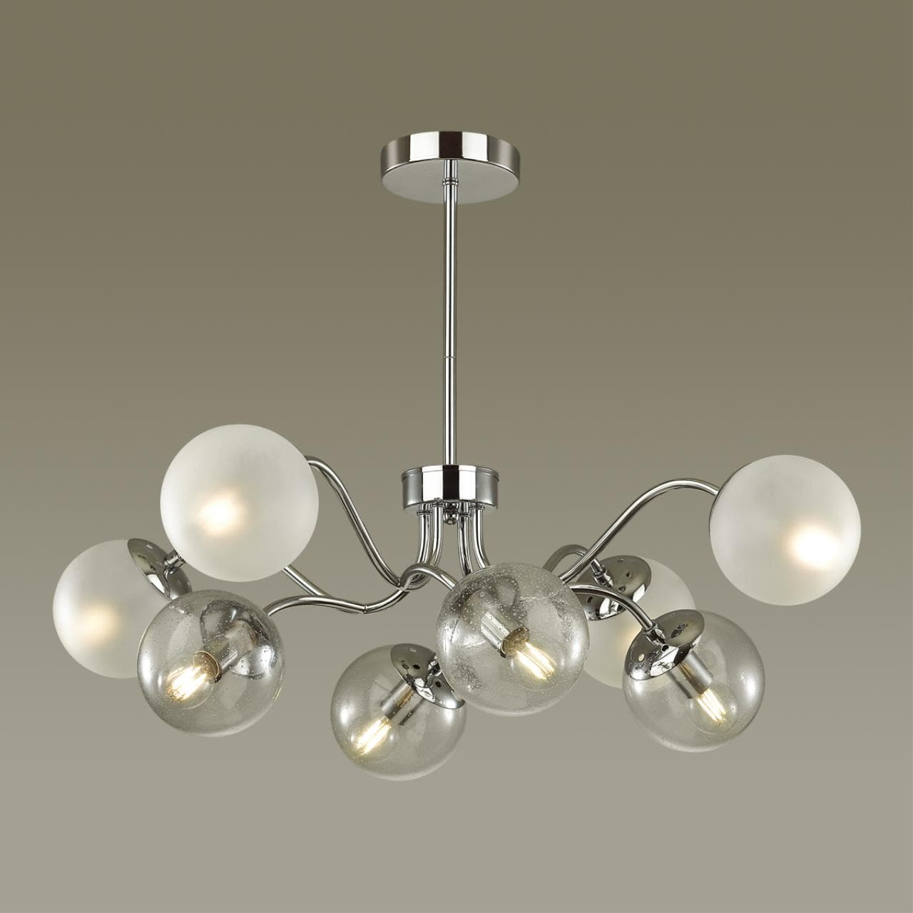 Lumion 4554/8C MODERNI LN21 хром Люстра на штанге E14 8*40W 220V CANDICE — миниатюра 3