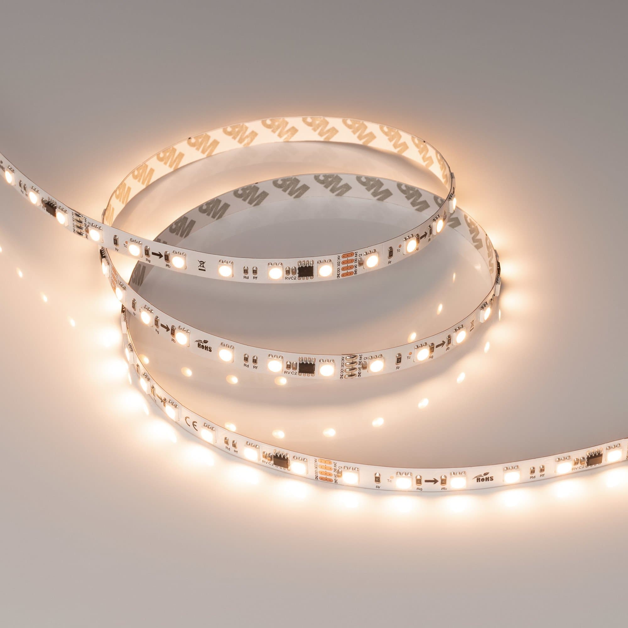 Arlight Лента SPI-B60-10mm 24V Warm3000-PX6-RAM (15 W/m, IP20, 5060, 5m) (бегущий огонь) 039040