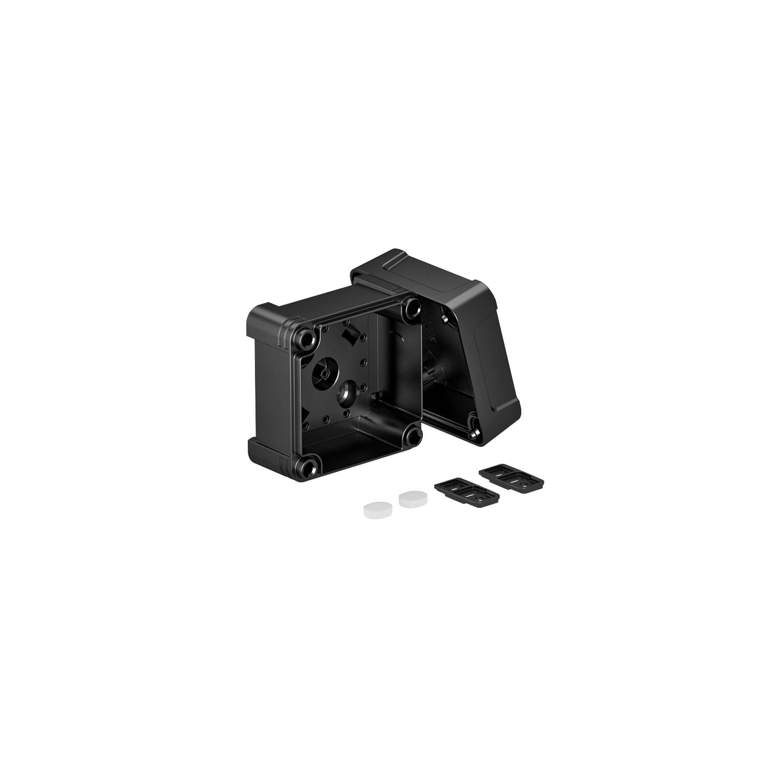 OBO Bettermann Распределительная коробка X02C, IP 67, 95х95х72 мм, черная, сплошная стенка 2005594 — миниатюра 1