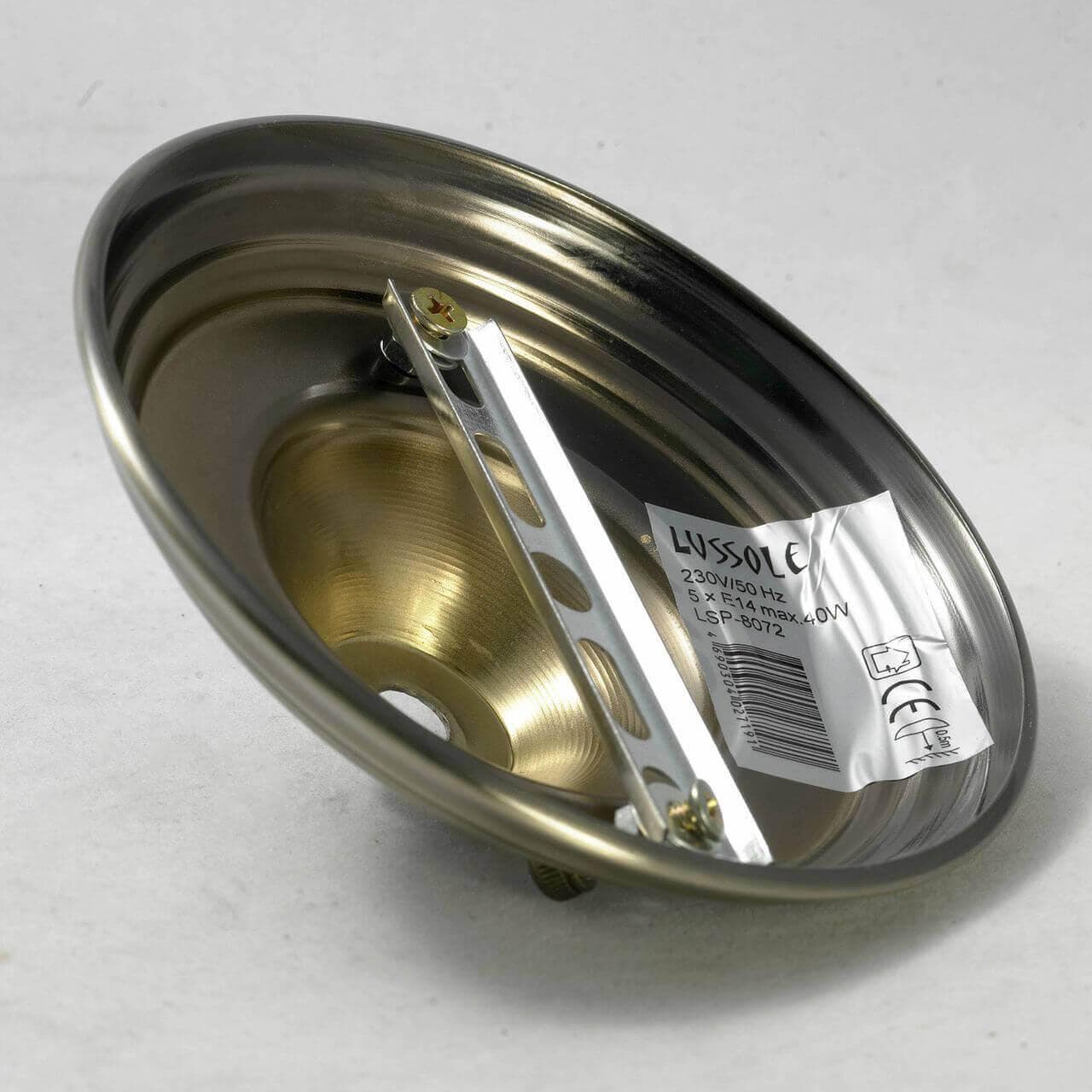 Lussole LGO Металл Бронзовый /  Стекло Люстра E14 GRLSP-8072 — миниатюра 3