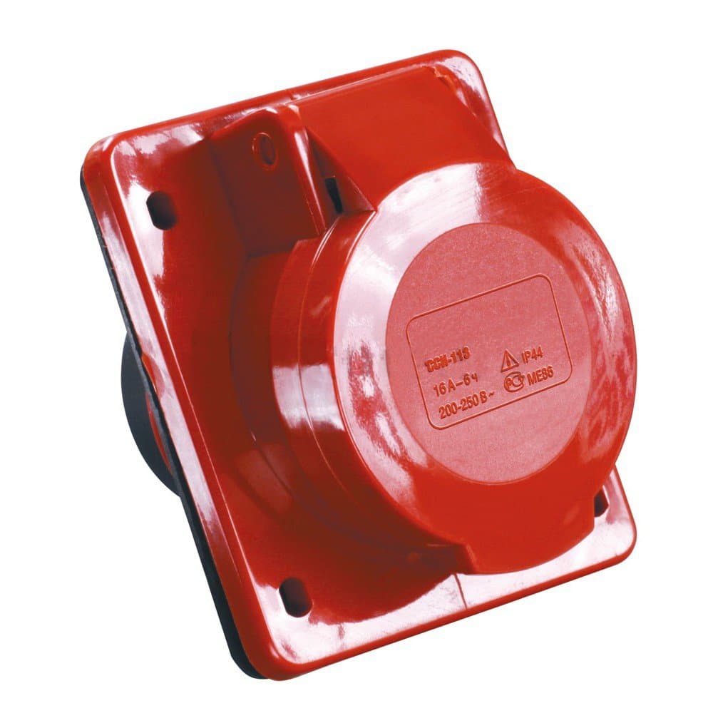 IEK Розетка встраиваемая ССИ-425 32А-6ч/200/346-240/415В 3Р+PЕ+NIP44 MAGNUM — миниатюра 2
