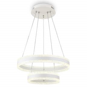 Ambrella Светильник светодиодный подвесной управляемый FA6175/2 WH белый 108W 3000K+6400K/3000K/6400K/4200K+4200K D500*630 (ПДУ РАДИО 2.4G)