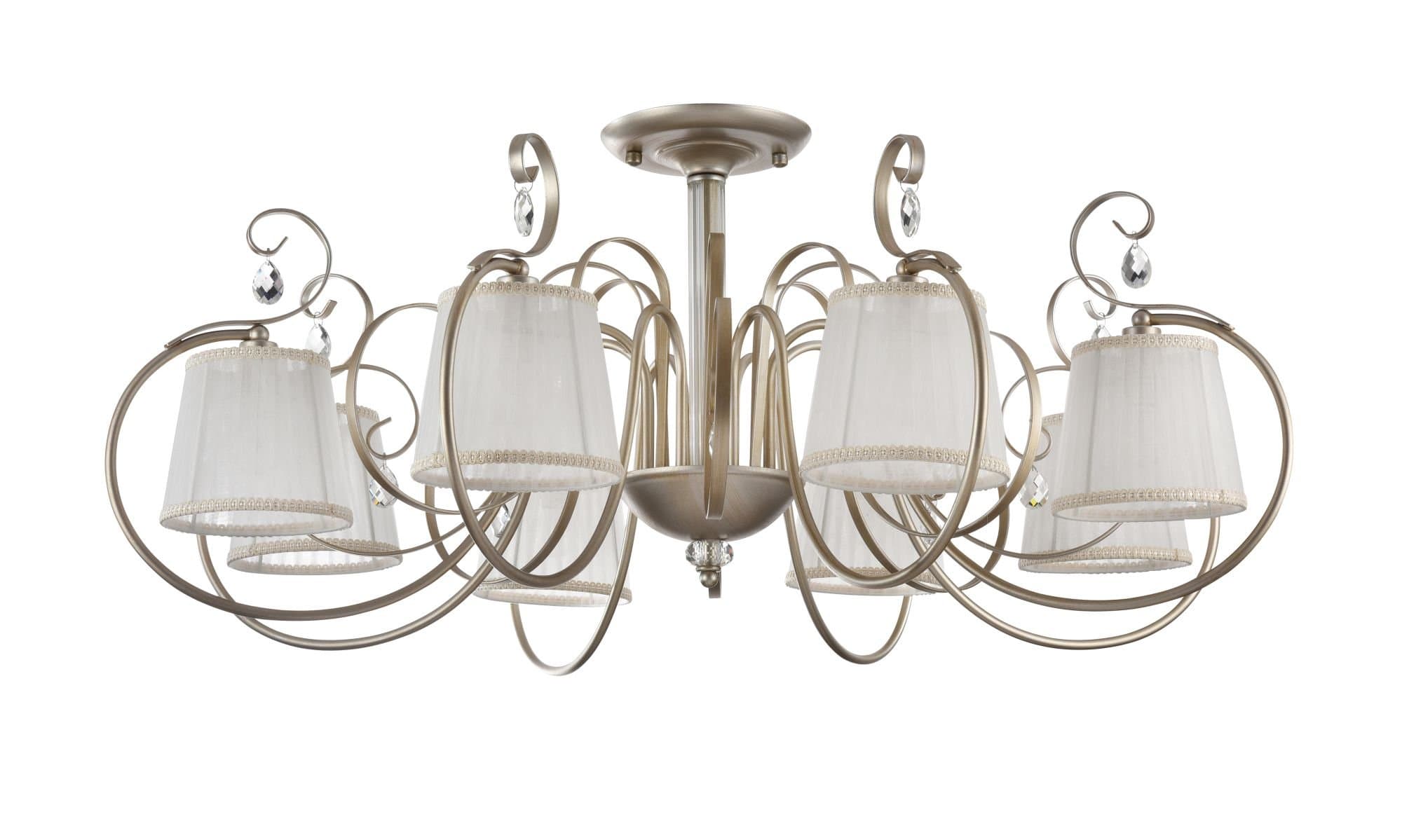 Freya Classic Simone Кремовый с Золотом Потолочный светильник E14 40W FR2020-CL-08-BG — миниатюра 2
