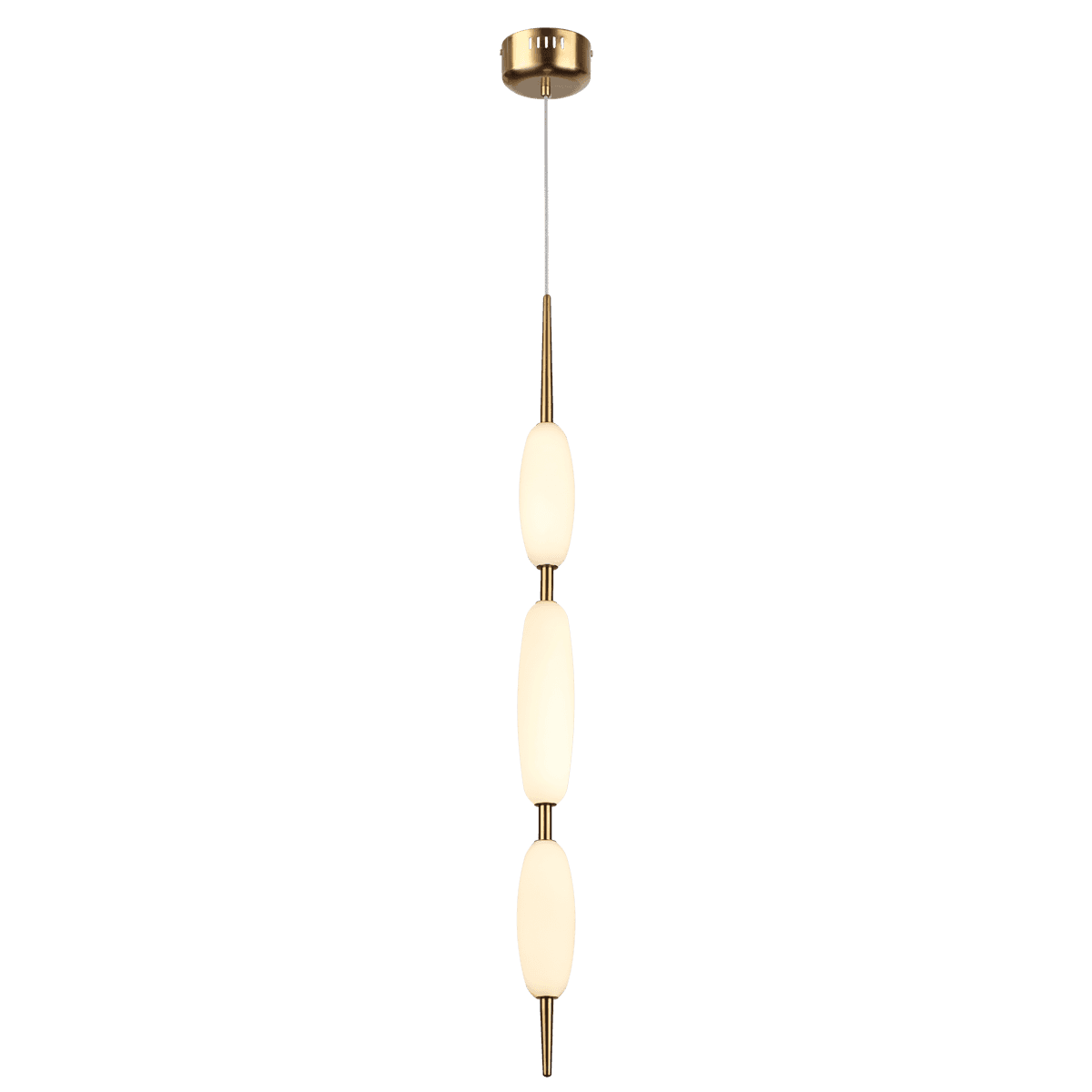 Odeon Light 4792/28L PENDANT ODL21 009 бронзовый/белый Подвес LED 28W SPINDLE — миниатюра 2
