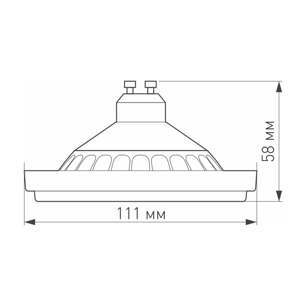 Arlight Лампа AR111-UNIT-GU10-15W-DIM Day4000 (WH, 120 deg, 230V) (Металл) 025624 — миниатюра 2