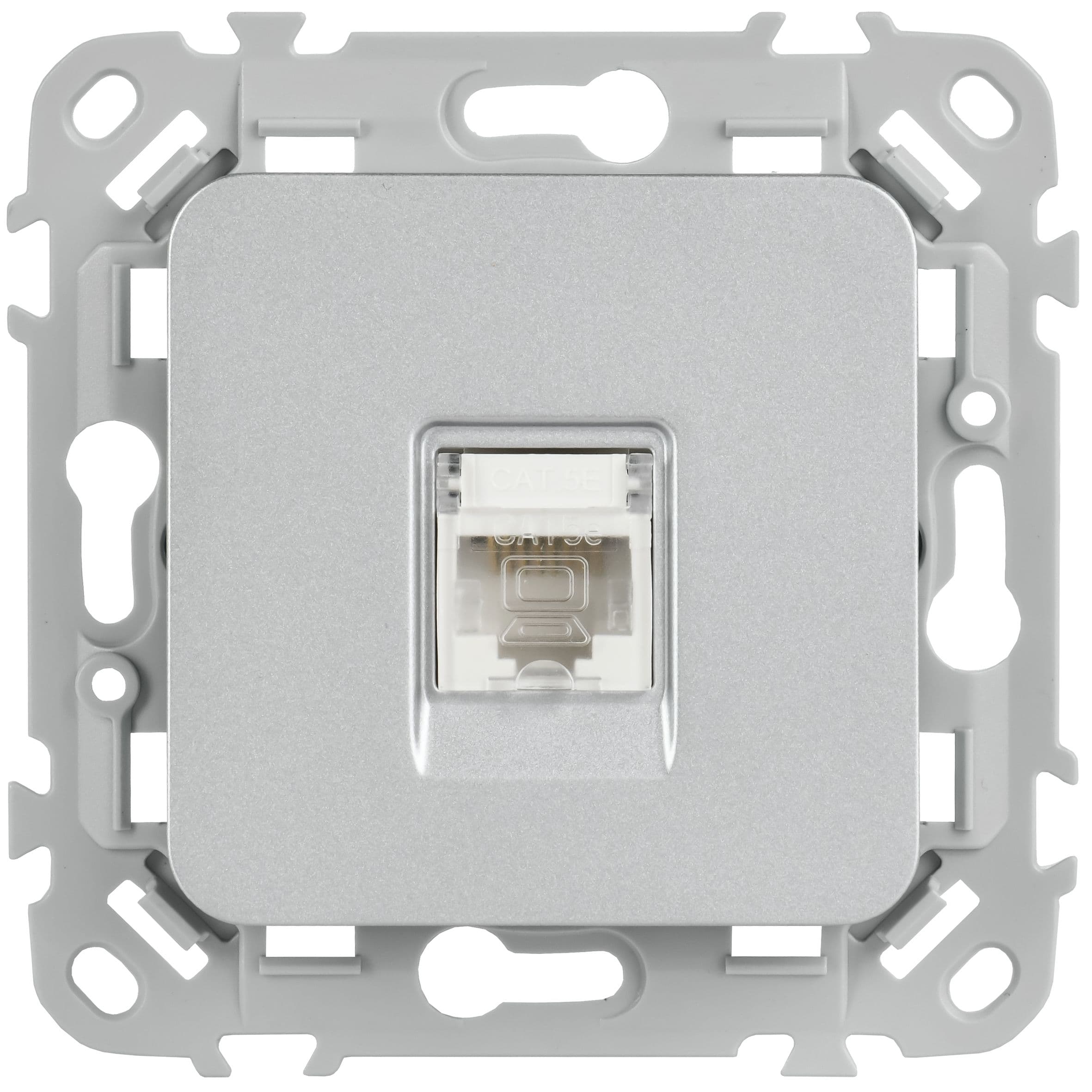IEK FLITE Алюминий Розетка компьютерная RJ45 категория 5Е UTP — миниатюра 2