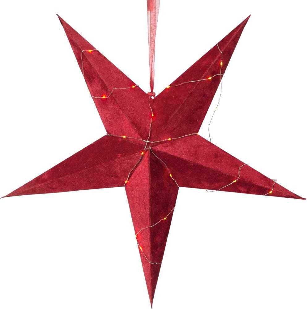 Eglo 501-62 Светильник STAR VELVET, 40X0,06W (LED), 4,5V, 60х60см, картон, красный, 3x АА (не в комплект