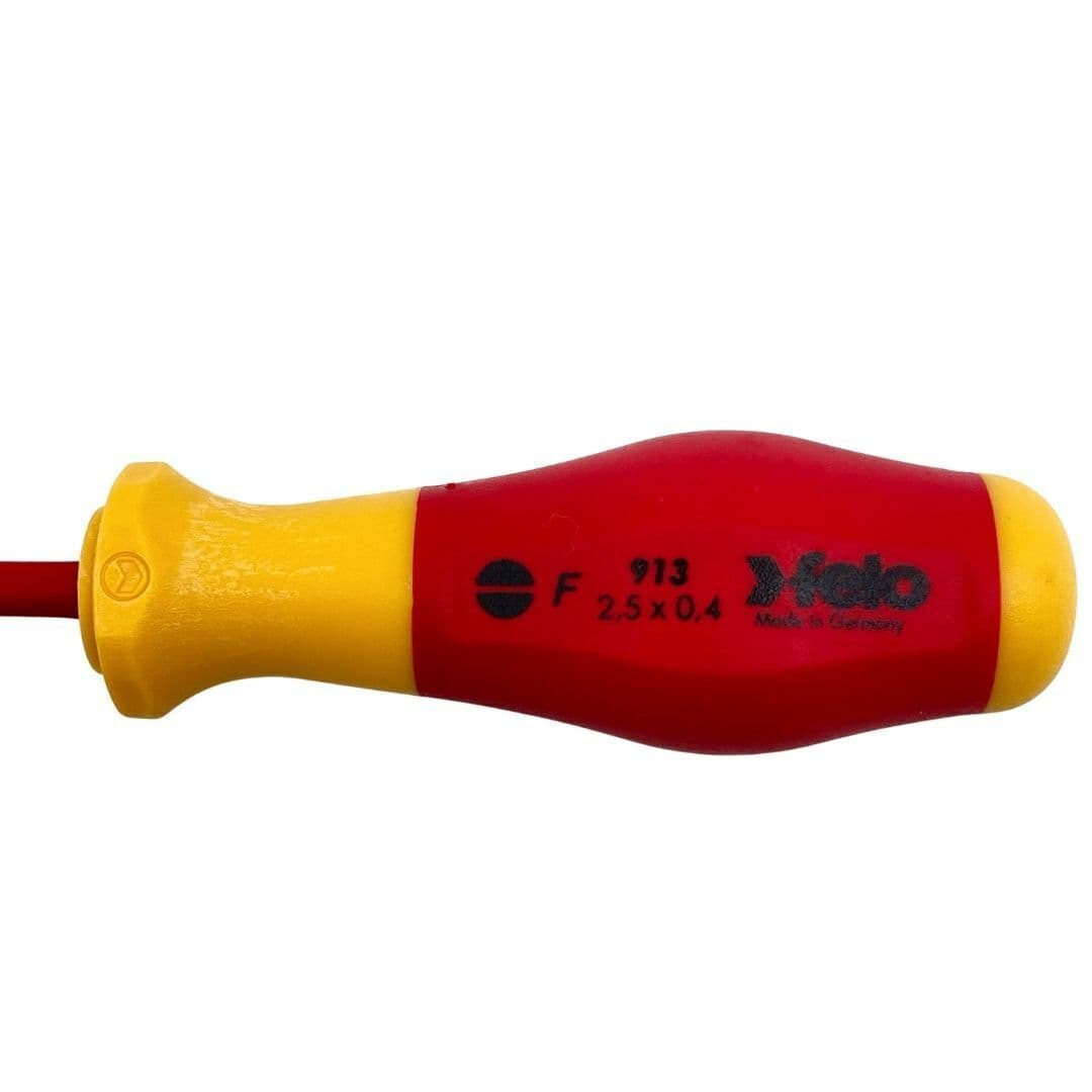 Felo Отвертка диэлектрическая шлицевая SL2,5x0,4x75 91302590 — миниатюра 3