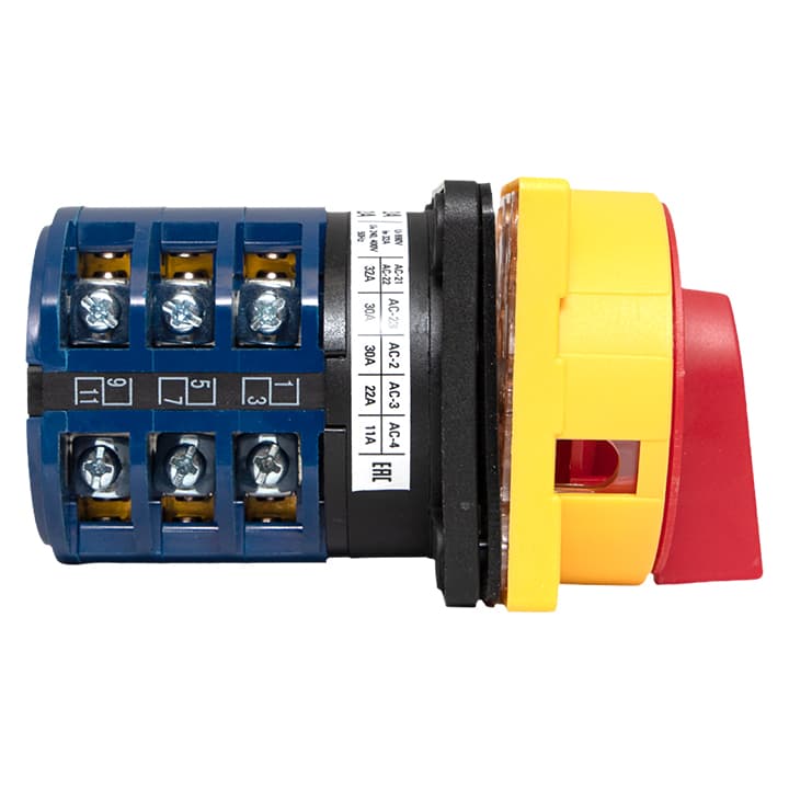 Переключатель кулачковый ПК-1-23 32А 3P "1-0-2" с блокировкой IP65 EKF PROxima — миниатюра 3