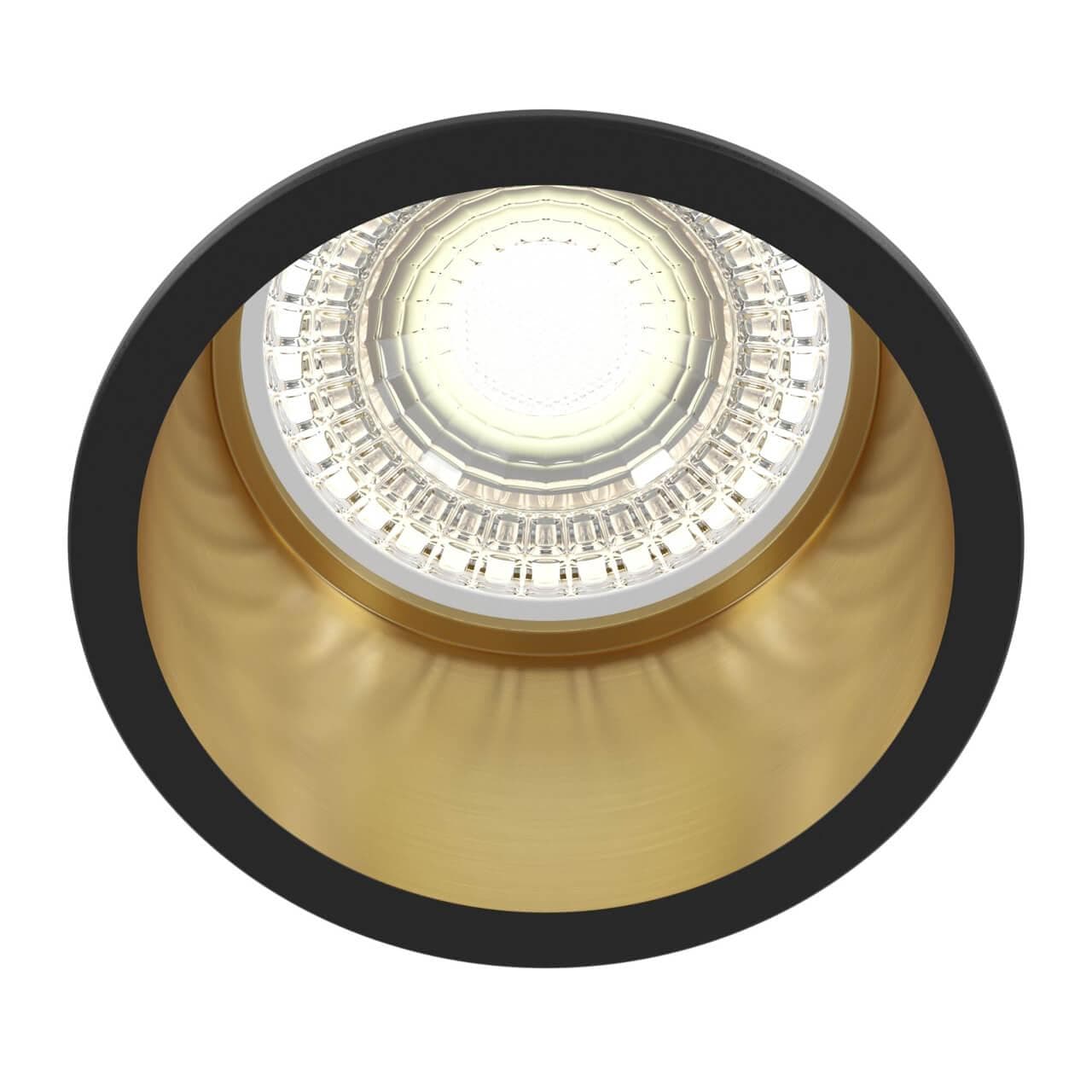 Maytoni Downlight Reif Черный с Золотом Встраиваемый светильник DL049-01GB — миниатюра 6