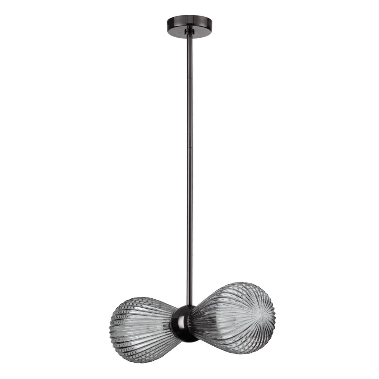 Odeon Light 5417/2 MODERN ODL_EX23 17 черный хром/дымчатый/металл/стекло Подвес E14 2*40W ELICA — миниатюра 1