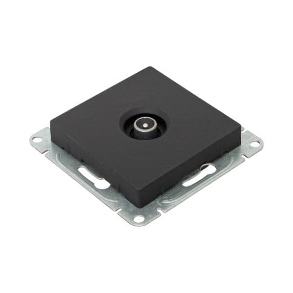 EKF Механизм розетки TV, проходная, чёрный Эпика — миниатюра 11