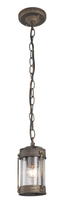 Favourite Faro Коричневый/Прозрачный Светильник уличный IP43 1*E27*60W 1497-1P
