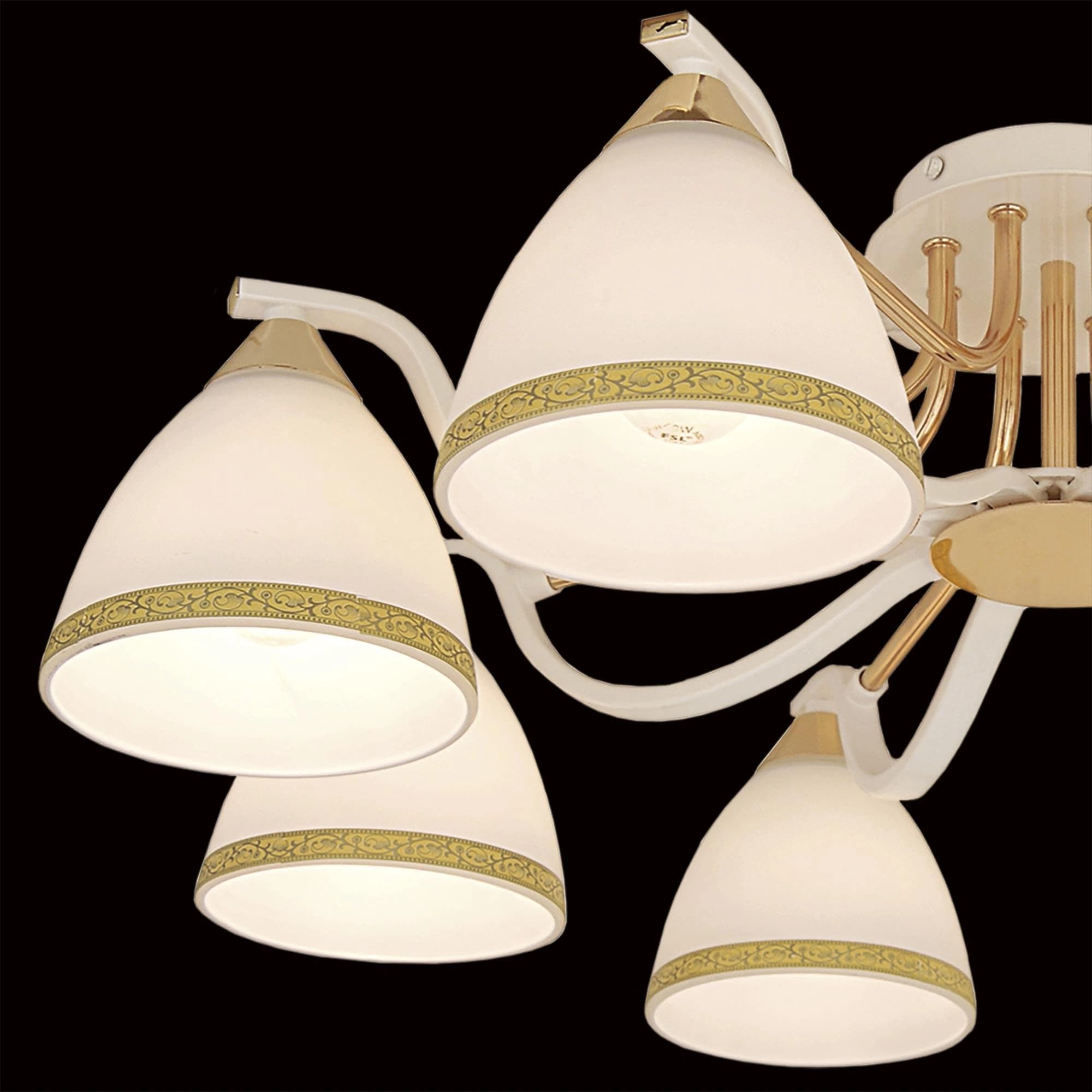 Citilux CL144182 Симона Бел.+Золото Свет-к Люстра — миниатюра 3