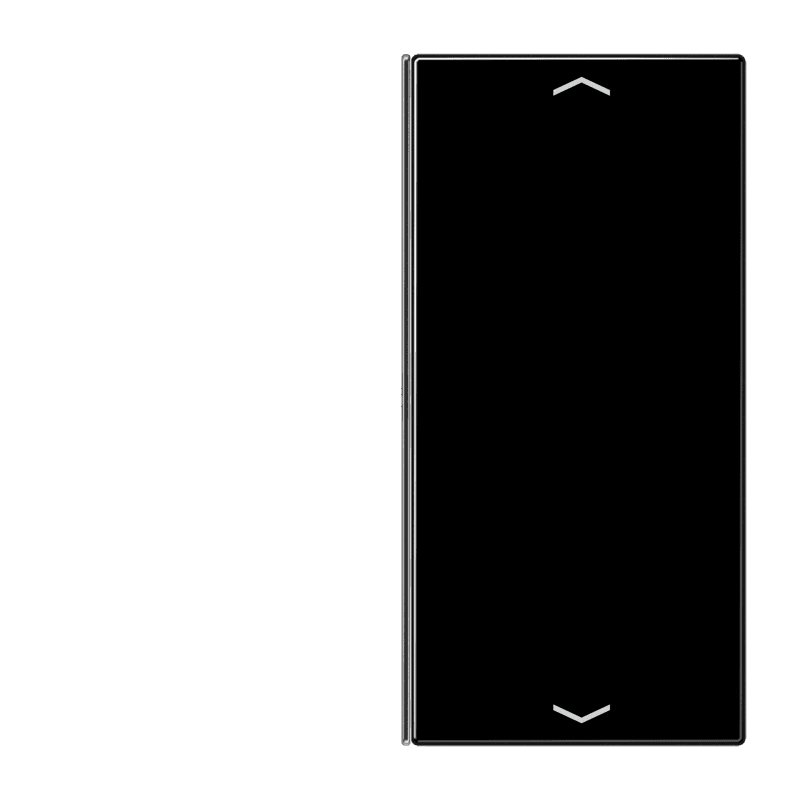 JUNG Клавиша для сенсорного модуля KNX, двойная, черная LS402TSAPSW