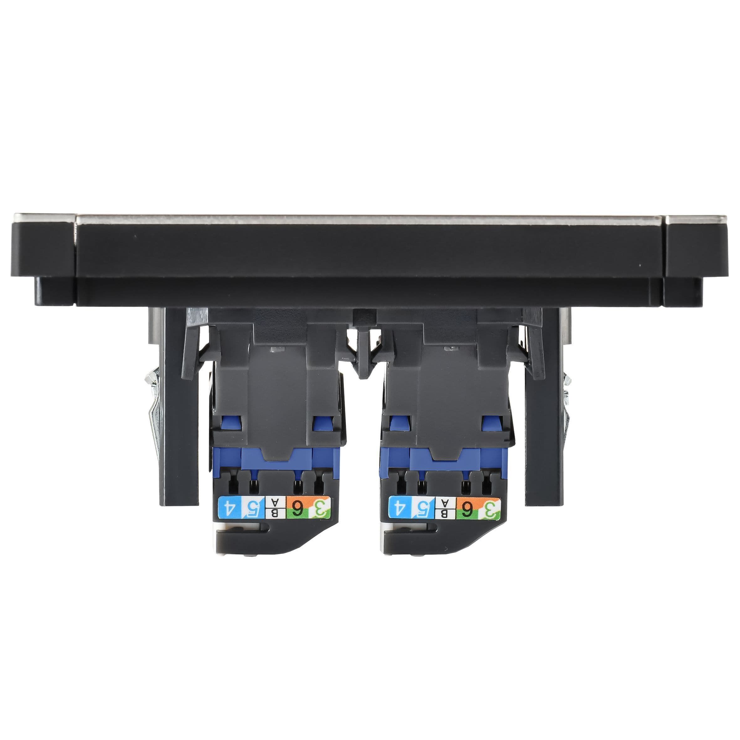 IEK FORTE&PIANO Металл Шампань Розетка комп. 2-ая RJ45 кат.6 FP634M — миниатюра 5