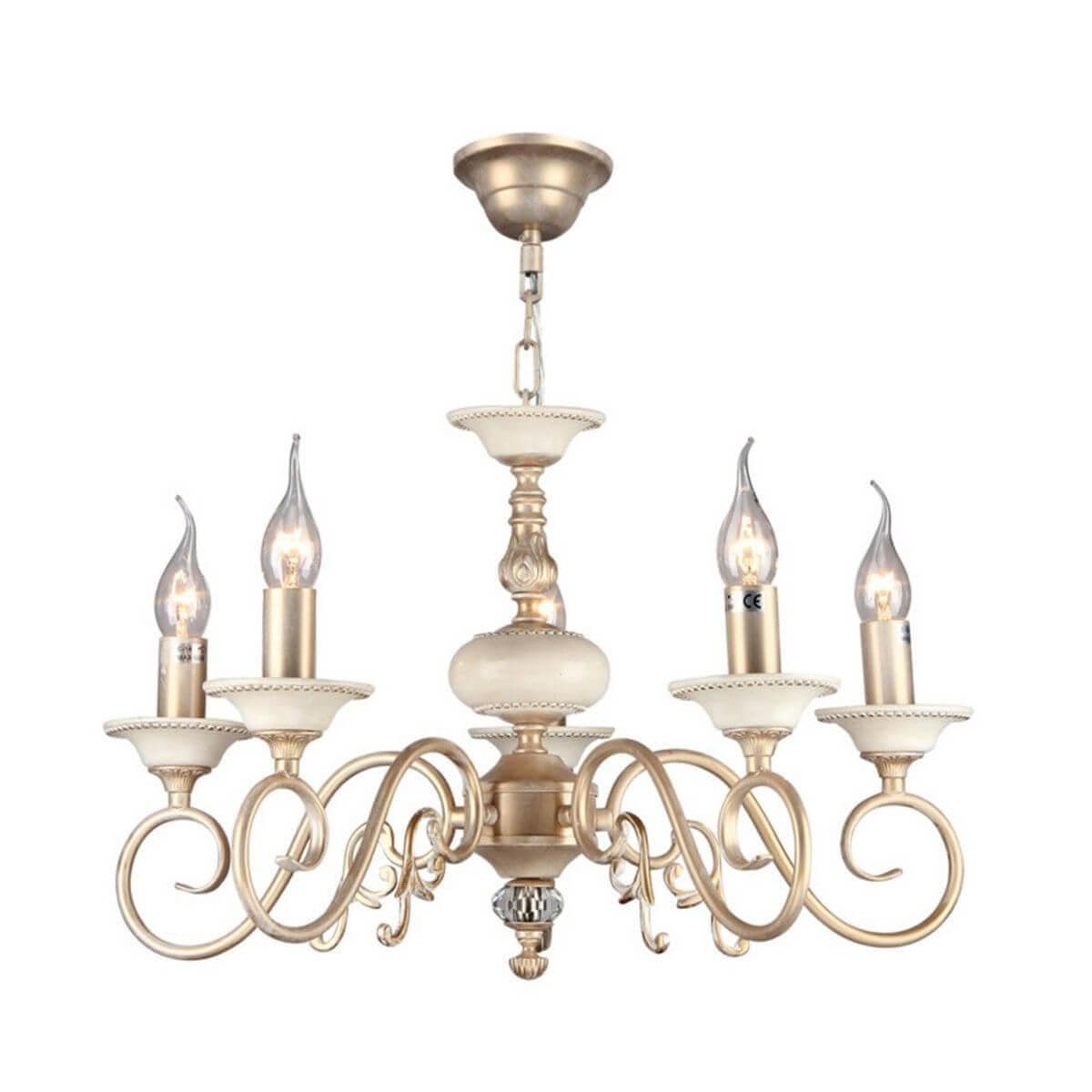Maytoni Elegant Perla Кремовый с Золотом Люстра 5xE14 60W ARM337-05-R
