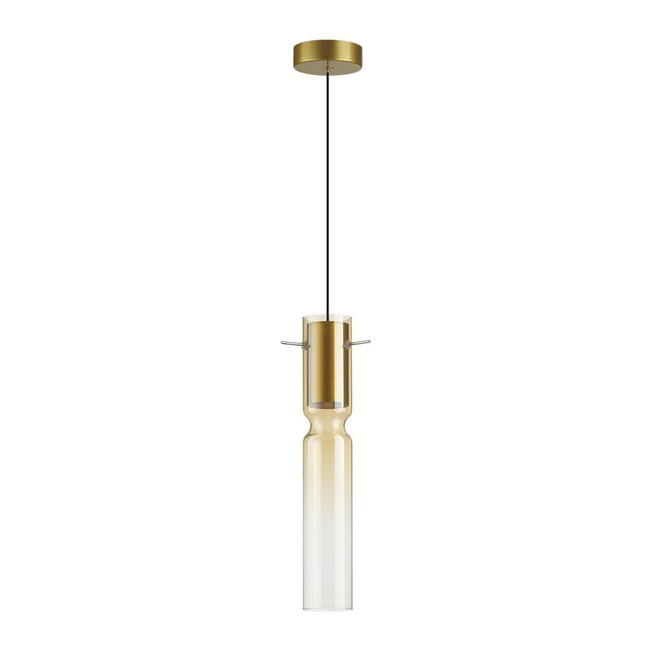 Odeon Light 5058/5LA PENDANT ODL24 323 золотой/янтарный/металл/стекло Подвес LED 5W 3000K SCROW