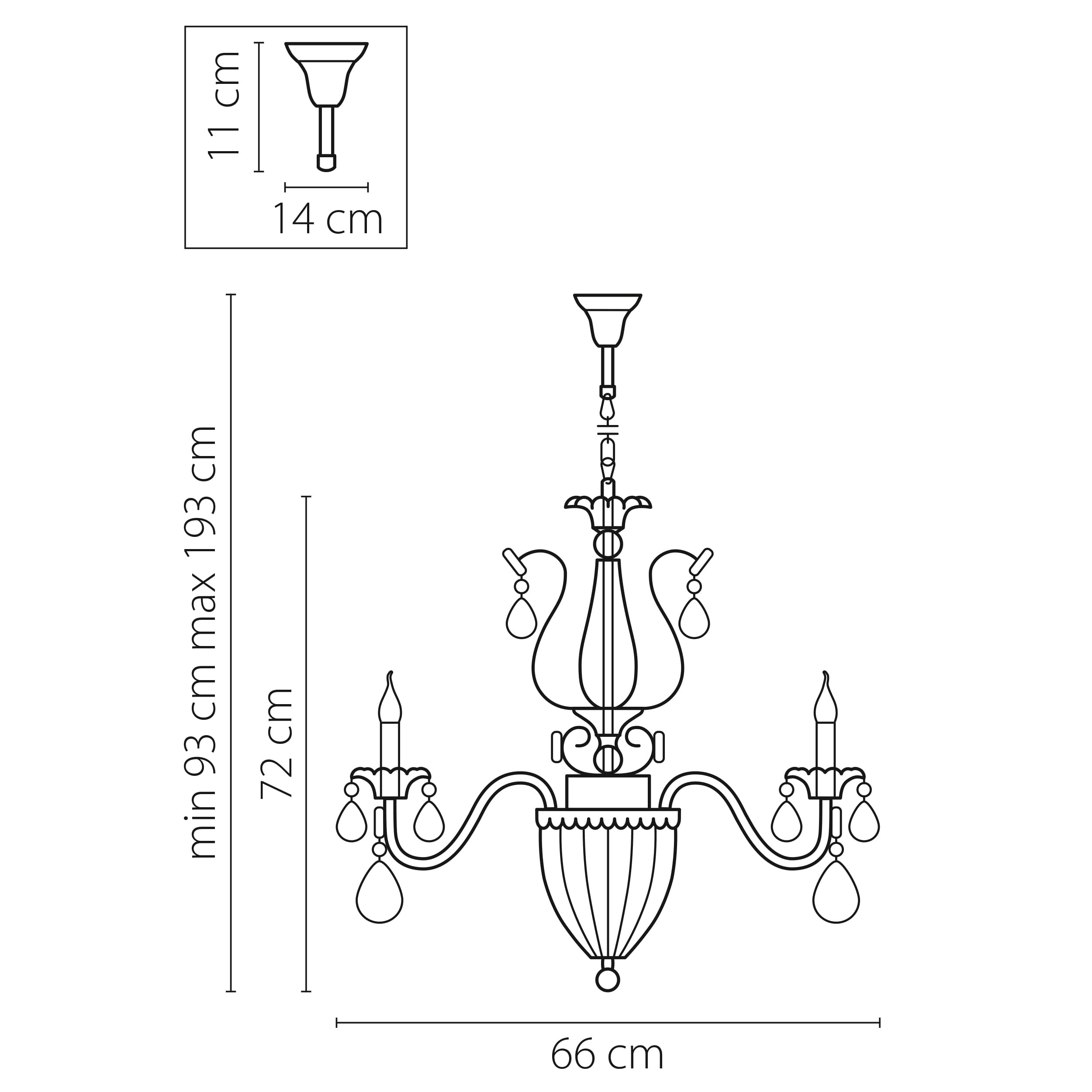 Lightstar Люстра подвесная Schon Lightstar 790114 — миниатюра 2