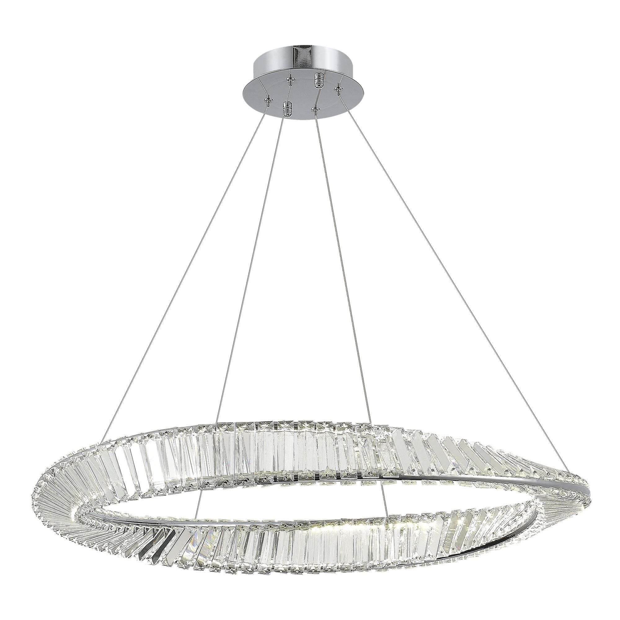 ST Luce SL6204.111.01 Светильник подвесной Хром/Прозрачный LED 1*45W 4000K