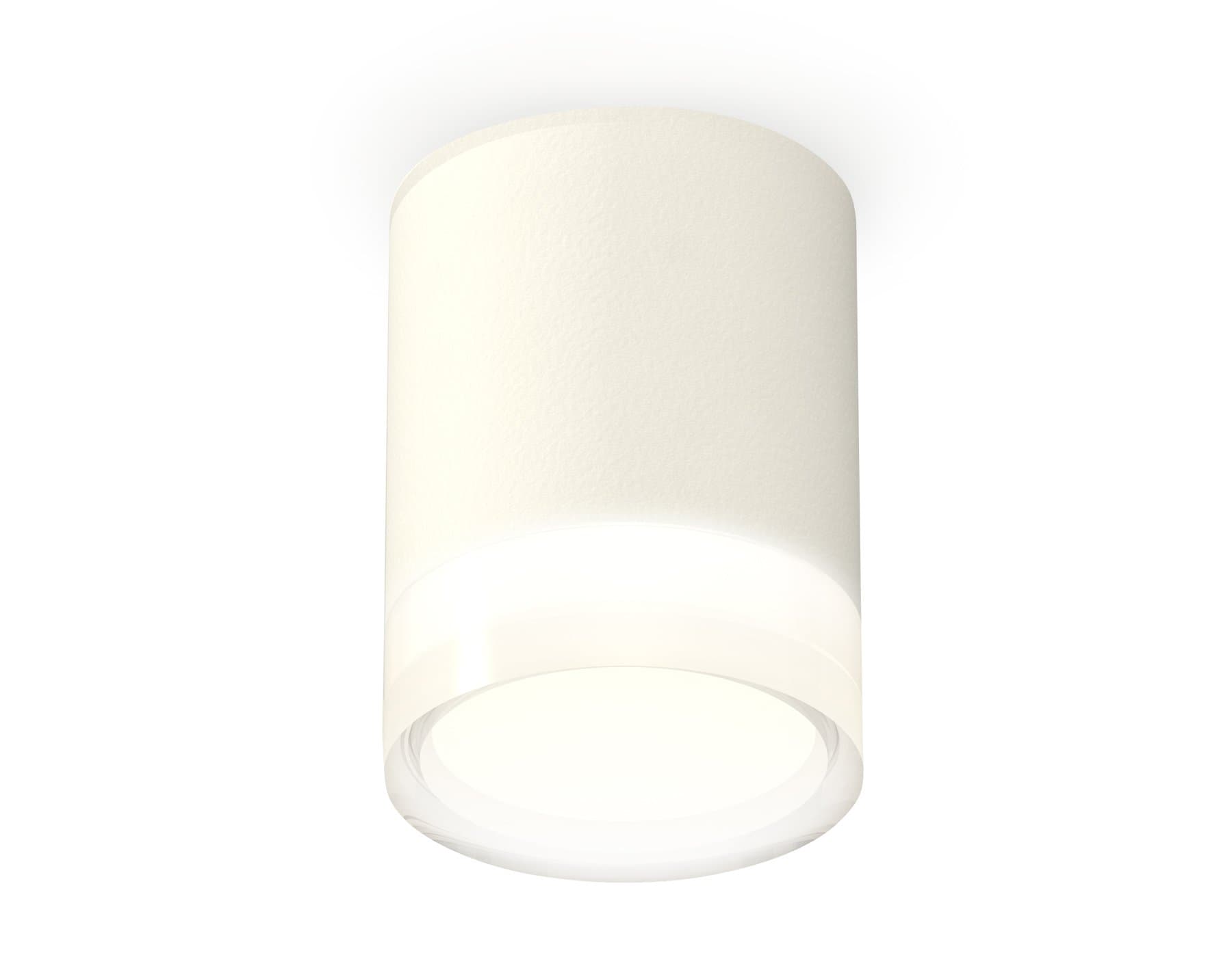 Ambrella Комплект накладного светильника XS6301064 SWH/FR/CL белый песок/белый матовый/прозрачный MR16 GU5.3 (C6301, N6241) — миниатюра 1