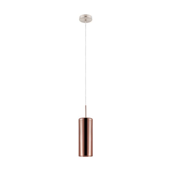 Eglo 98698 Подвес SELVINO, 1X15W(E27), сталь, никель матовое/стекло с напылением, медный — миниатюра 1