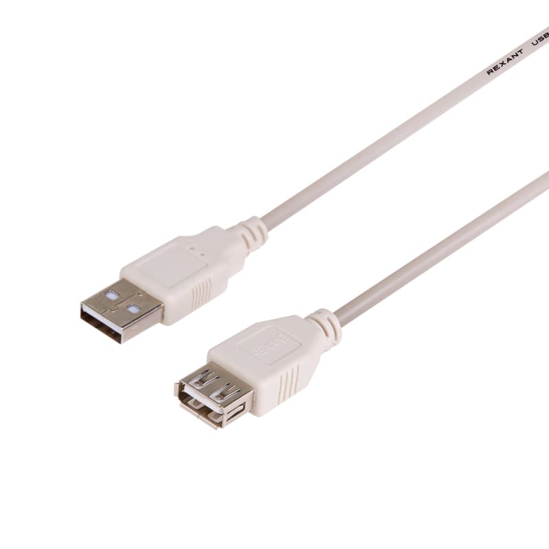 Шнур USB-А (male) - USB-A (female) 5M Rexant 18-1117 — миниатюра 1