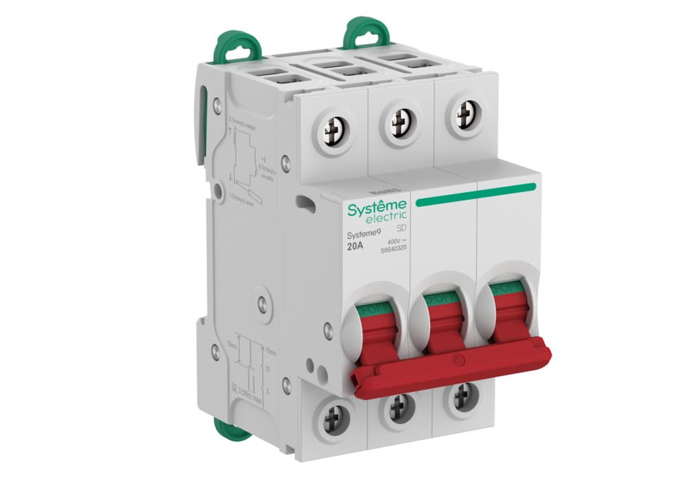 Systeme Electric Systeme9 Выключатель нагрузки (ВН) 3P 20A 400В
