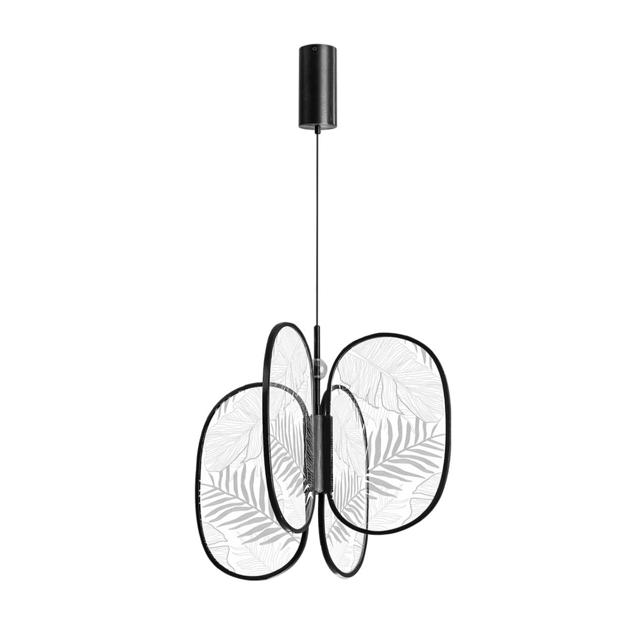 Odeon Light 6665/53L L-VISION ODL_EX24 015 Подвесной светильник брашир. черный/металл/акрил IP20 LED 54W 2650Лм 3000K PIUMA