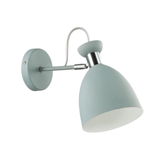 Lumion 3735/1W LN19 089 матовый серый, хром Бра E27 60W 220V KIZZY