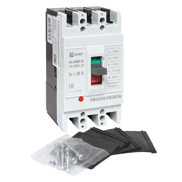 EKF Автоматический выключатель ВА-99МL 63/ 20А 3P 15кА Basic — миниатюра 14
