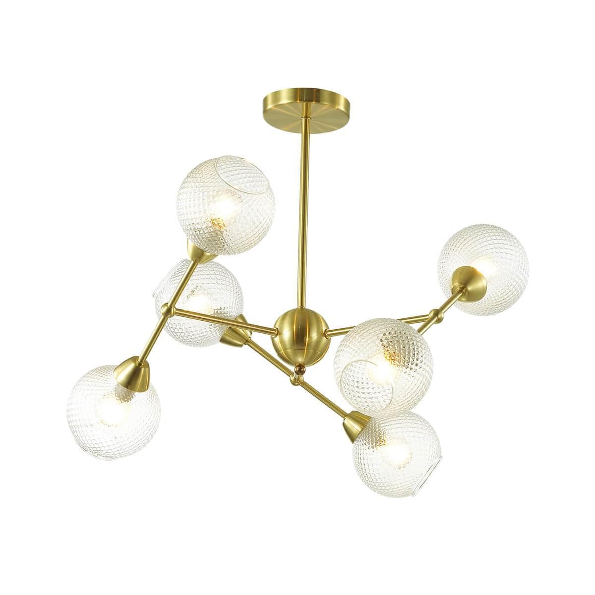 Lumion 3752/6C LN19 048 матовое золото Люстра на штанге E14 6*40W 220V EVERLY — миниатюра 1
