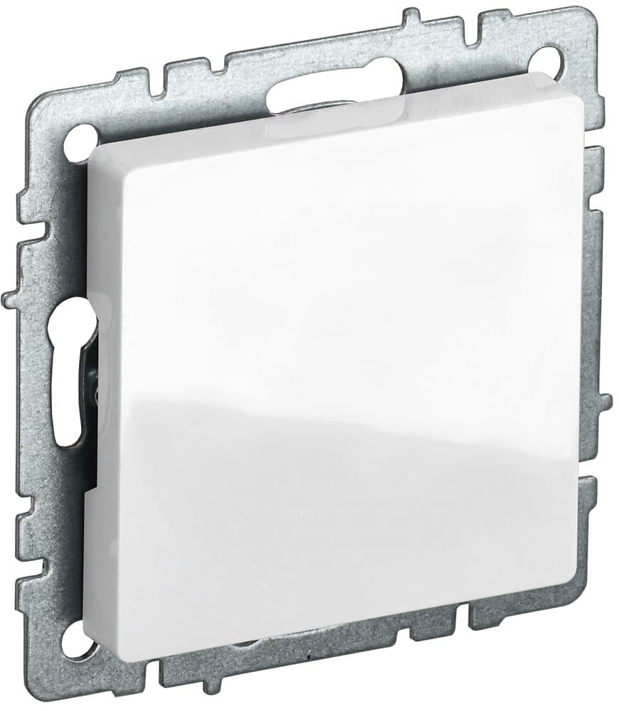 IEK BRITE BASE Белый Заглушка с суппортом МЗ10-БрБ