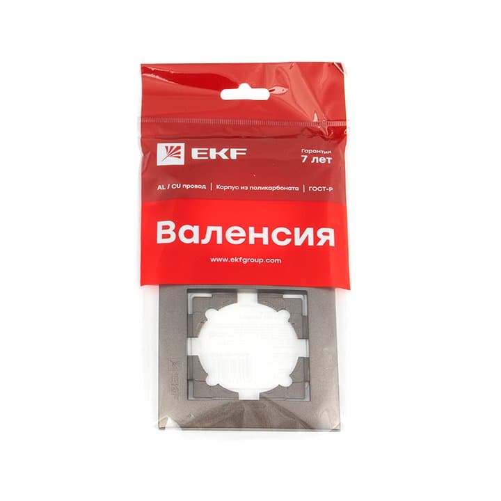 EKF PROxima Валенсия Рамка 2-местная графит — миниатюра 2