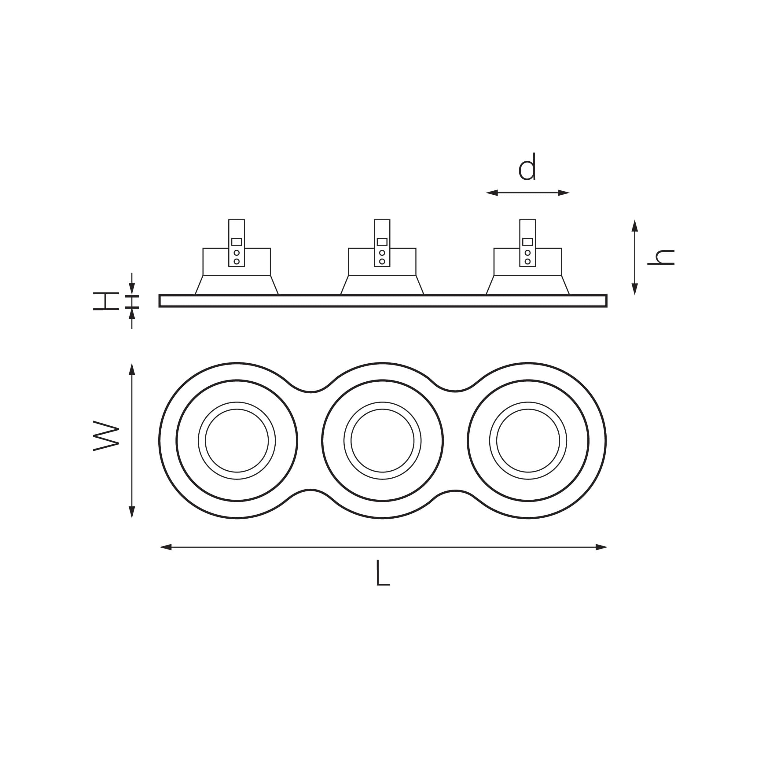 Lightstar Комплект из светильников и рамки DOMINO Domino Lightstar D636070706 — миниатюра 2