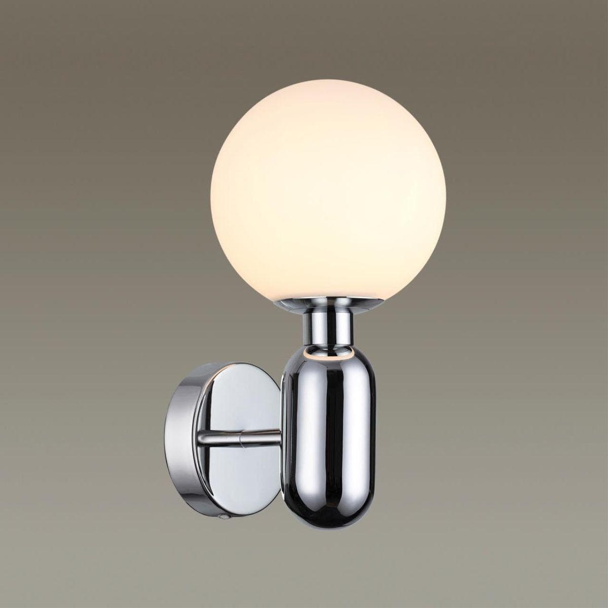 Odeon Light 4670/1W PENDANT ODL22 245 хром/стекло Бра G9 1*40W OKIA — миниатюра 4