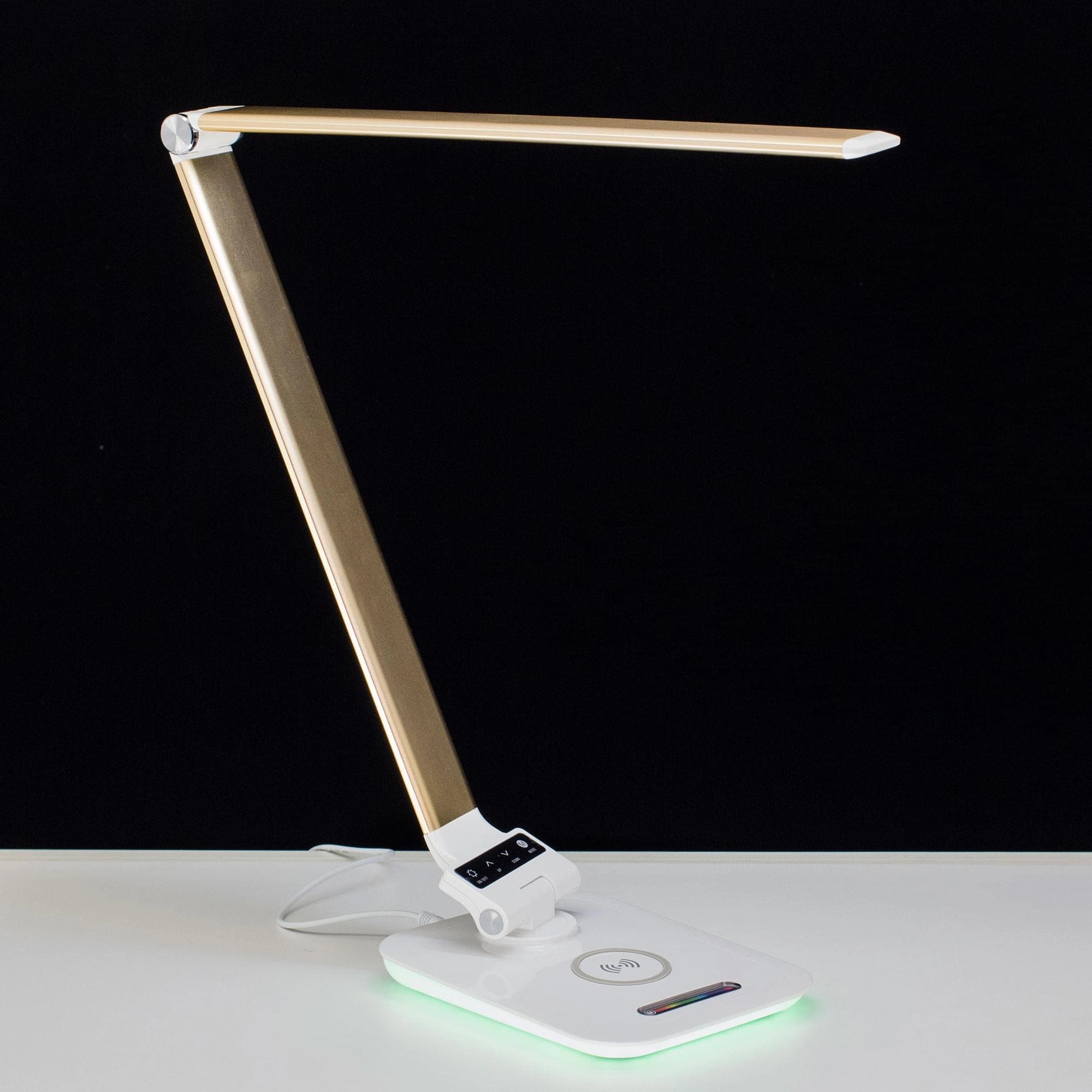 Citilux CL803012 Ньютон Бел-Золотой, RGB+USB+Qi — миниатюра 2