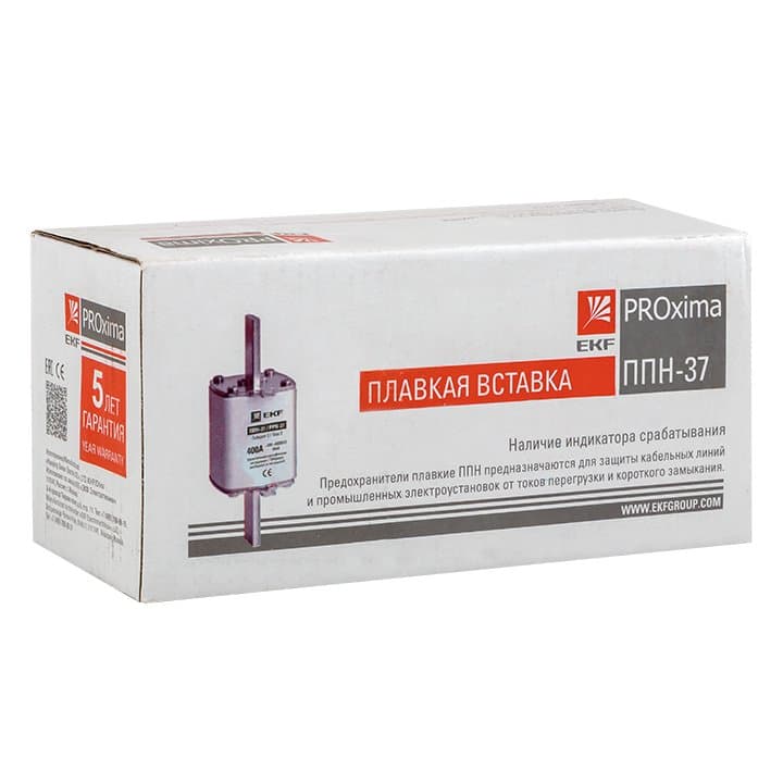 EKF PROxima Плавкая вставка ППН-37 400/250А габарит 2 — миниатюра 5