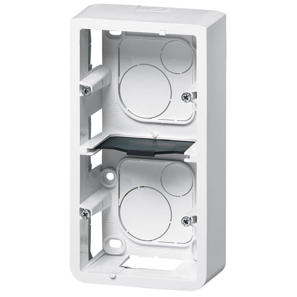 Legrand Mosaic Рамка подъемная вертикальная на 5 или 2x2 модулей, глубина 40мм, белая 080282 — миниатюра 1