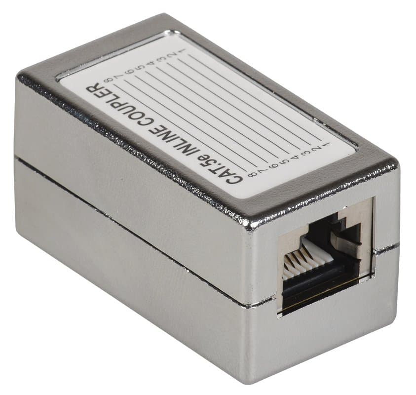 IEK ITK Проходной адаптер кат.5E FTP, тип RJ45-RJ45 CS70-1C5EF — миниатюра 1