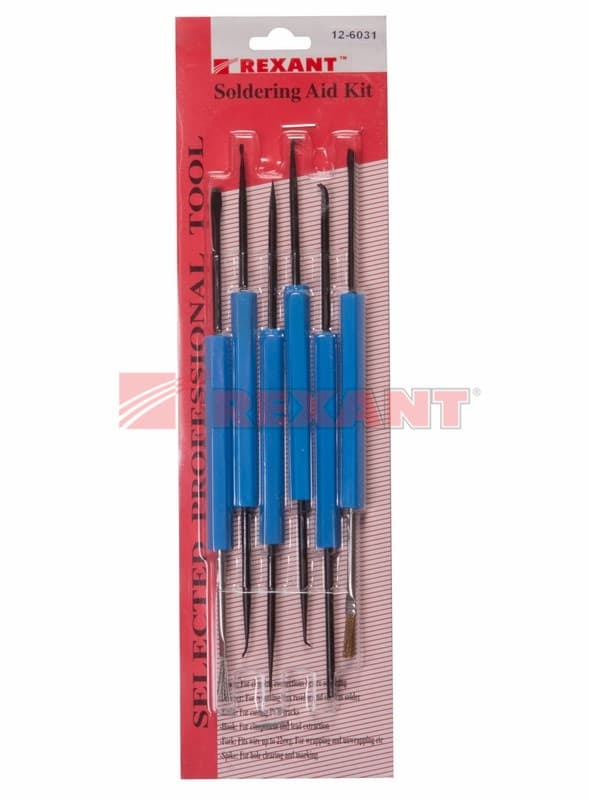Набор для пайки (6 предметов) Rexant 12-6031 — миниатюра 2